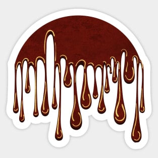 Melting chocolate Sticker